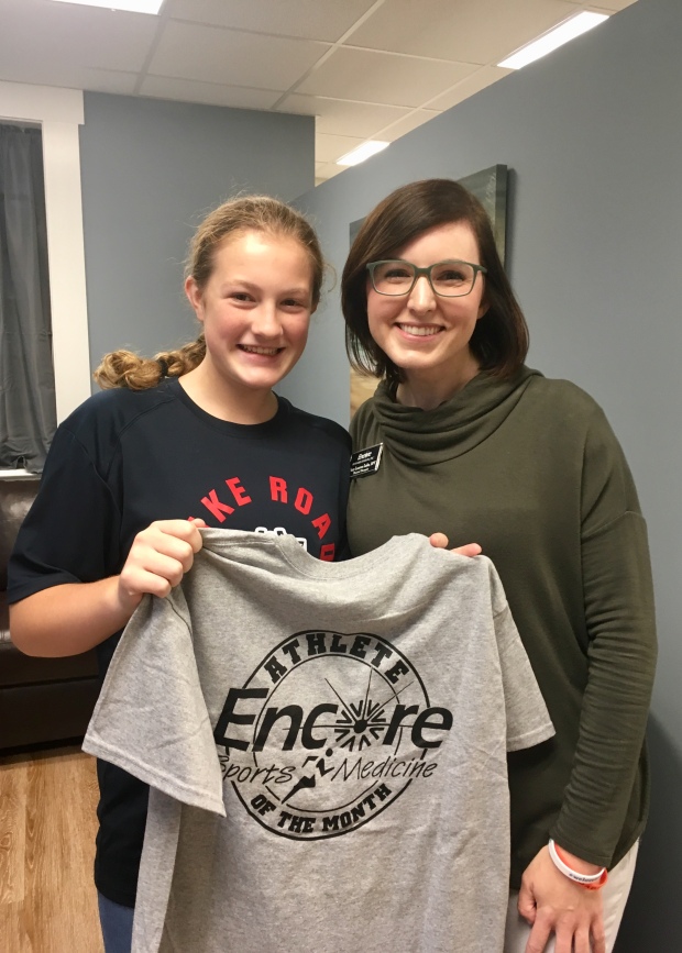 Christine Shelton is Athlete of the Month for Encore Rehabilitation-Pike Road